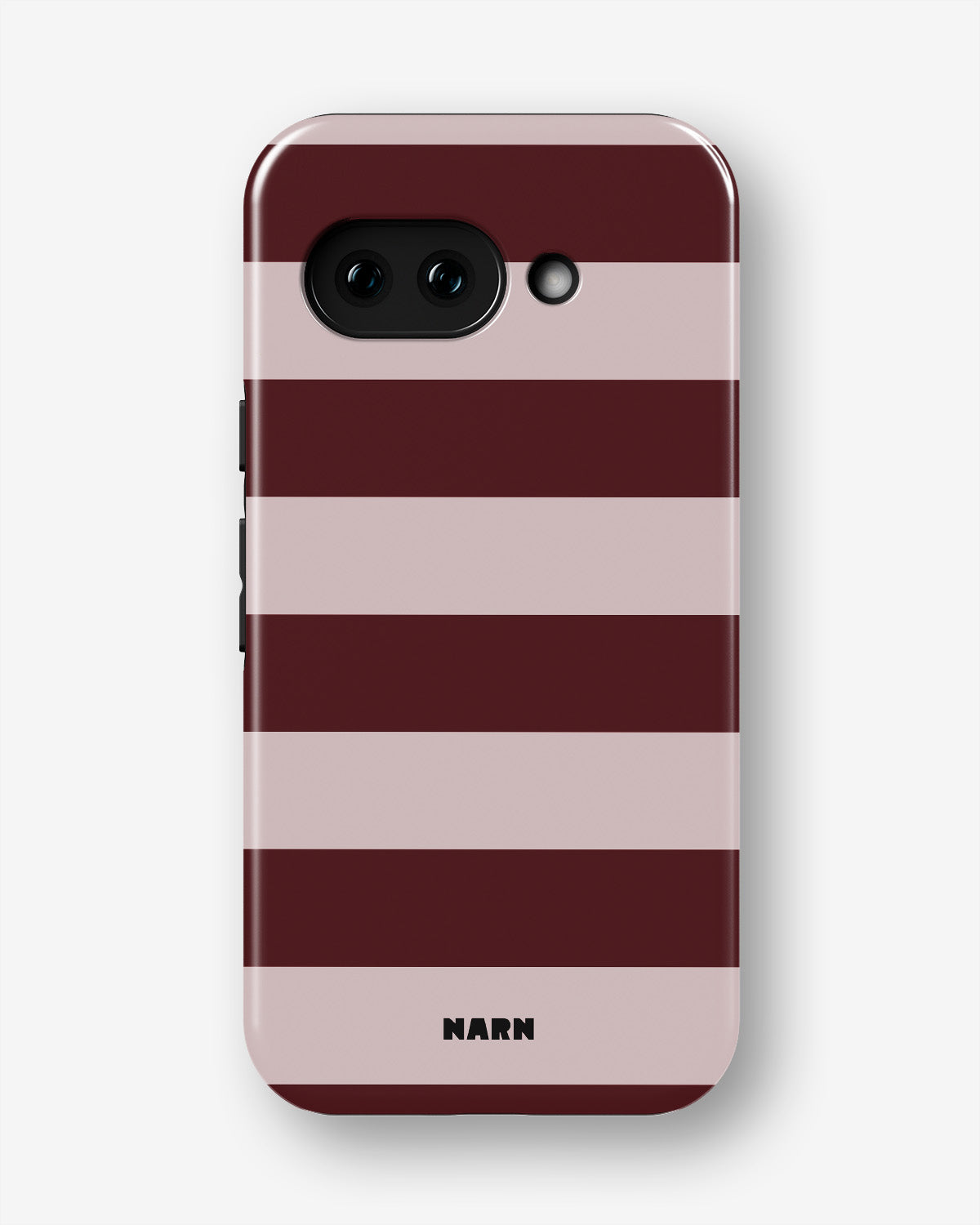 Google Pixel 10a Tough Case – Cranberry Stripe - View 1