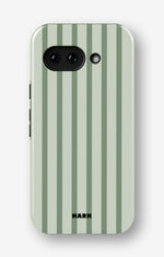 Google Pixel 10a Tough Case – Sage Stripes - View 1