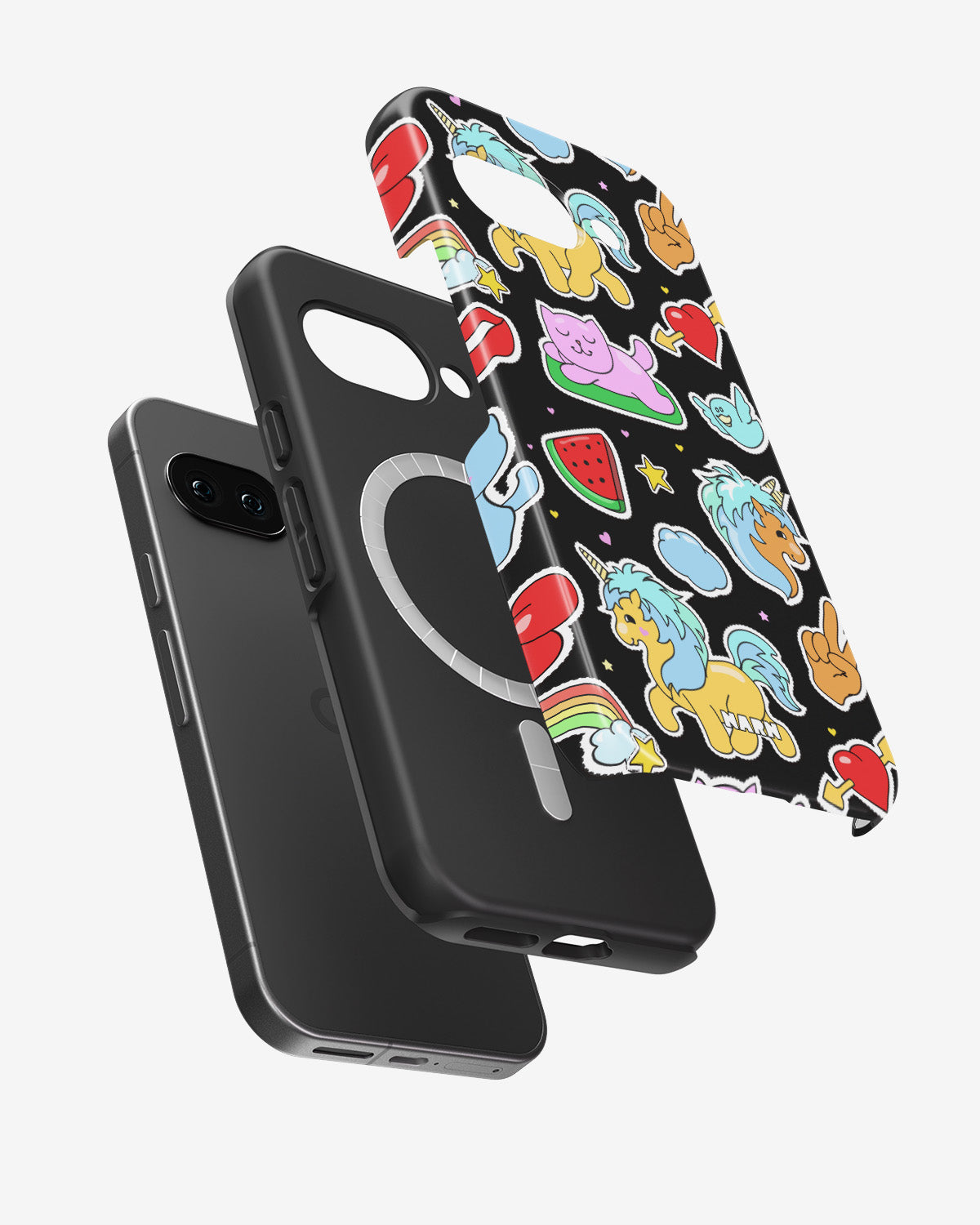 Google Pixel 10a Tough Case – Cute Stickers - View 2