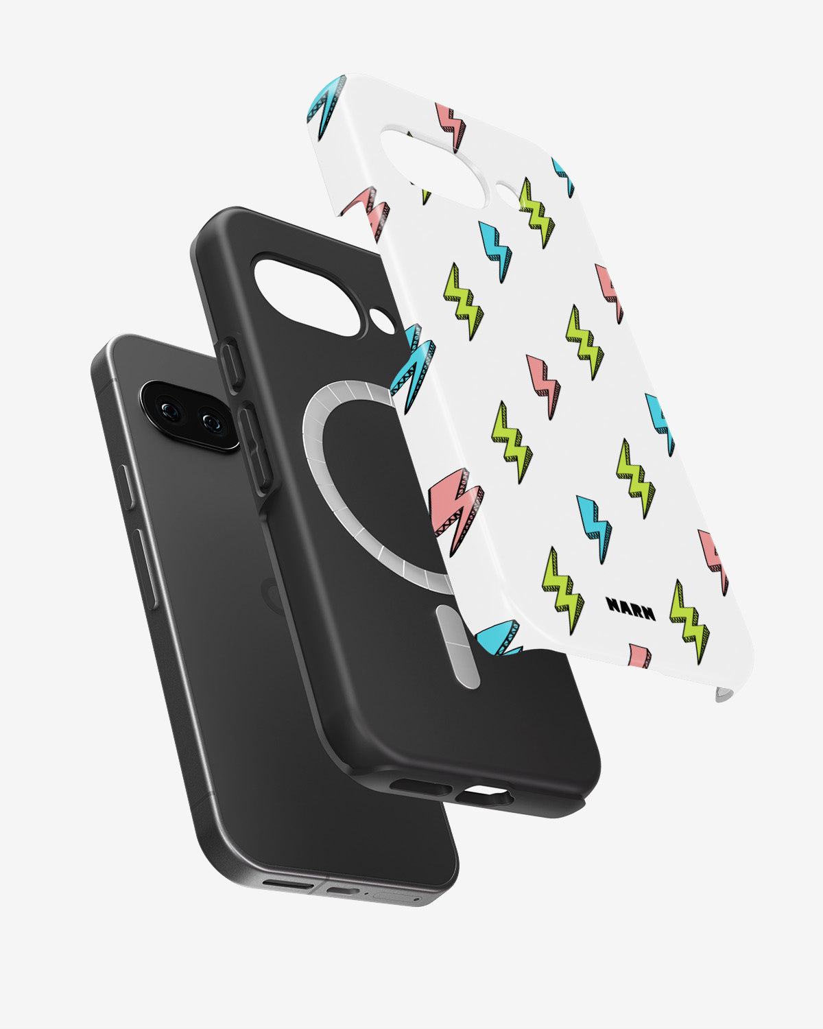 Google Pixel 10a Tough Case – Lightning Bolts - View 2