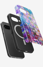 Google Pixel 10a Tough Case – Purple Hearts - View 2