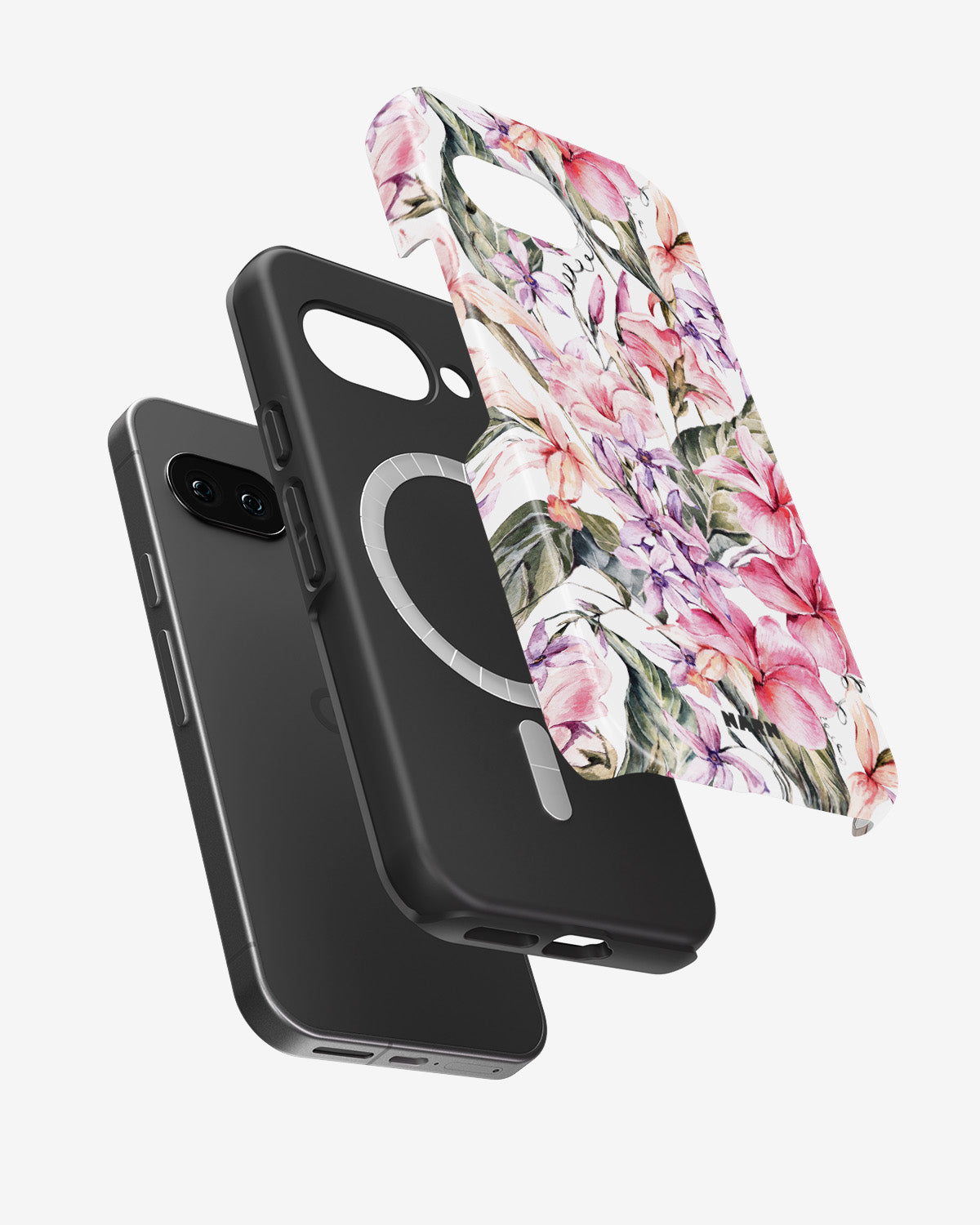 Google Pixel 10a Tough Case – Watercolor Flowers - View 2