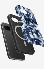 Google Pixel 10a Tough Case – Tie Dye Blue - View 2