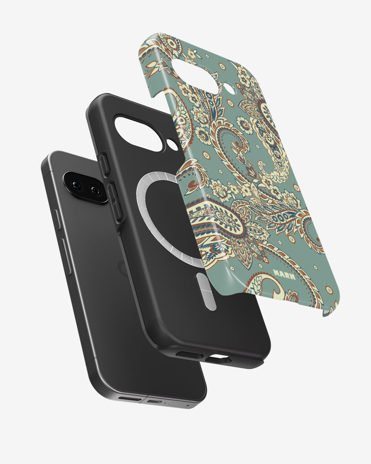 Google Pixel 10a Tough Case – Paisley Green - View 2