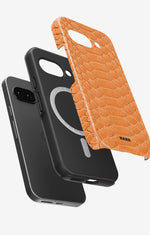 Google Pixel 10a Tough Case – Orange Snake - View 2