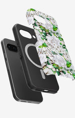 Google Pixel 10a Tough Case – White Bloom - View 2