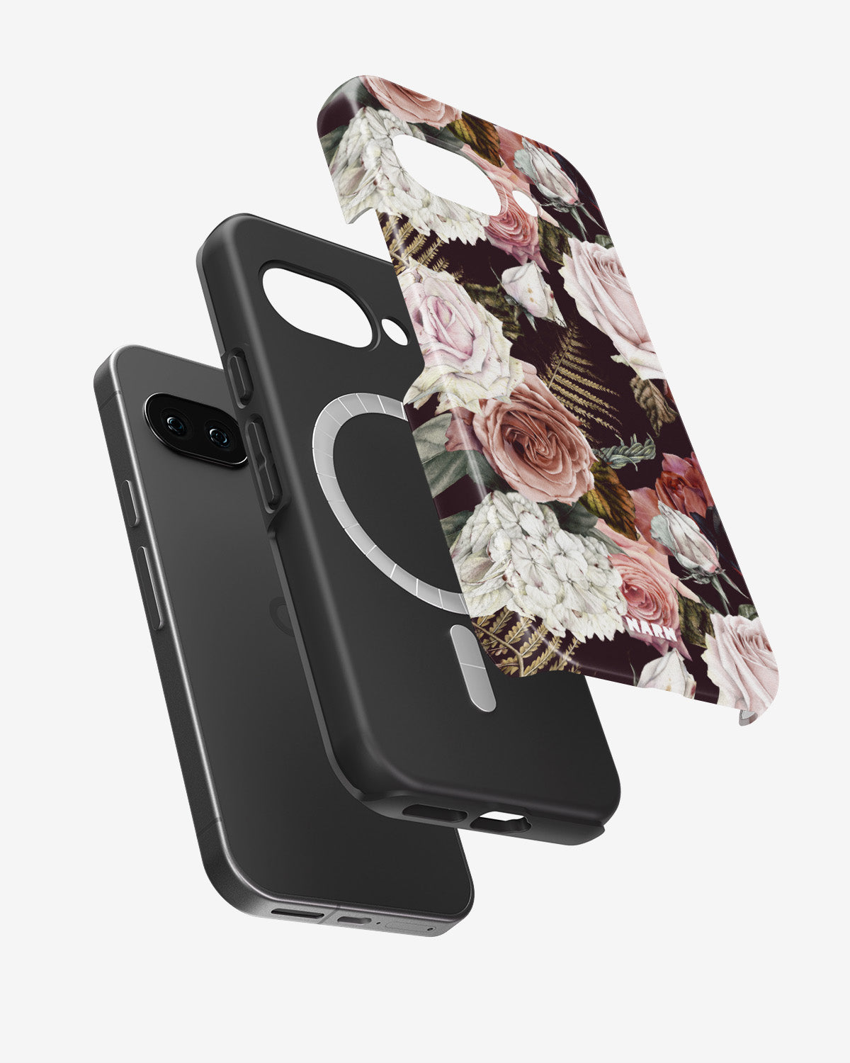 Google Pixel 10a Tough Case – Midnight Roses - View 2