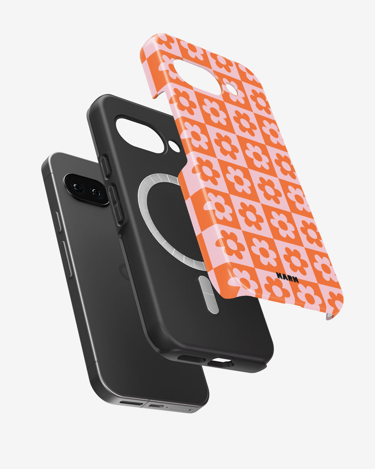 Google Pixel 10a Tough Case – Peach Petals - View 2
