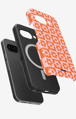 Google Pixel 10a Tough Case – Peach Petals - View 2