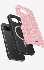 Google Pixel 10a Tough Case – Pink Daisy - View 2