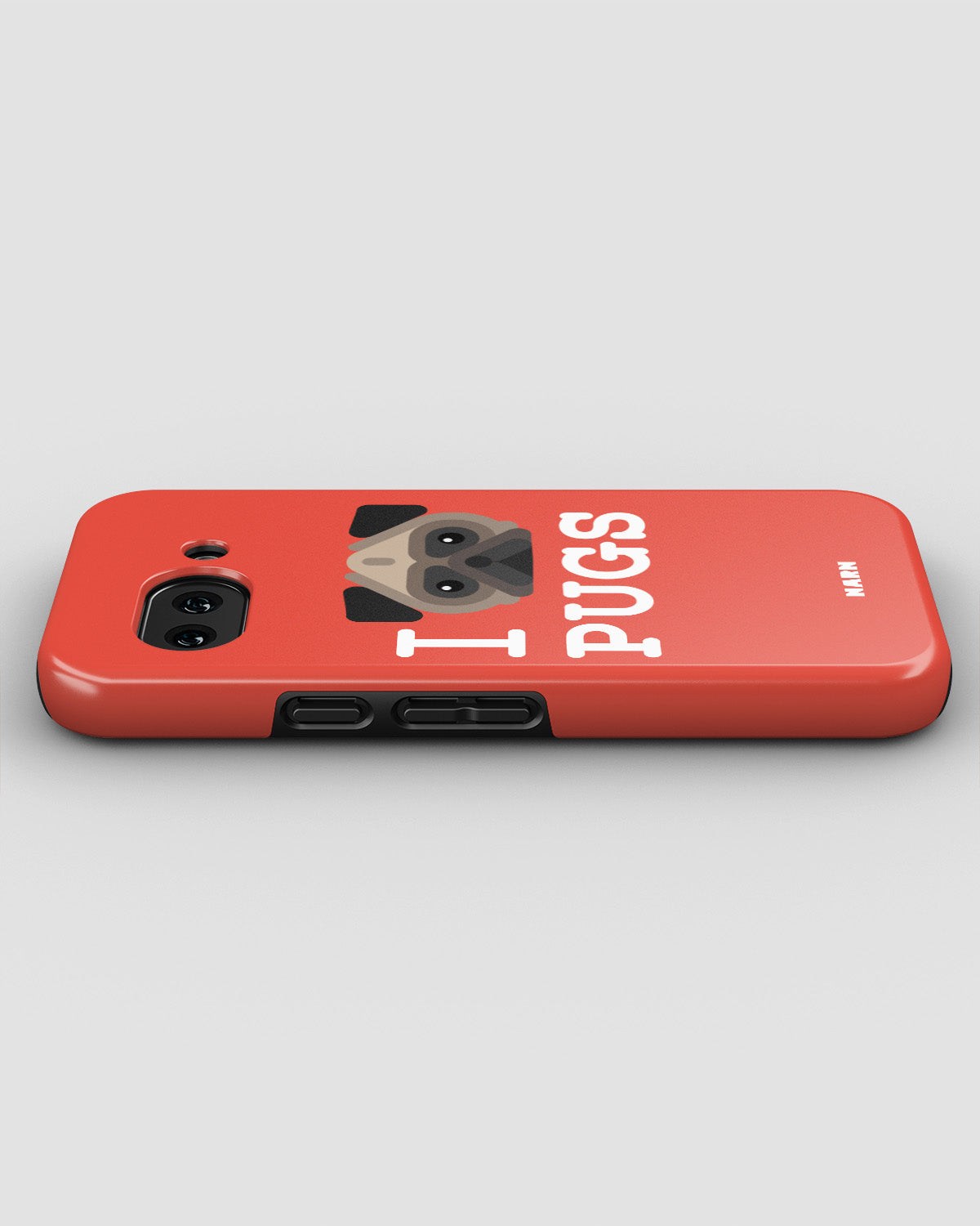 Google Pixel 10a Tough Case – I Love Pugs - View 3