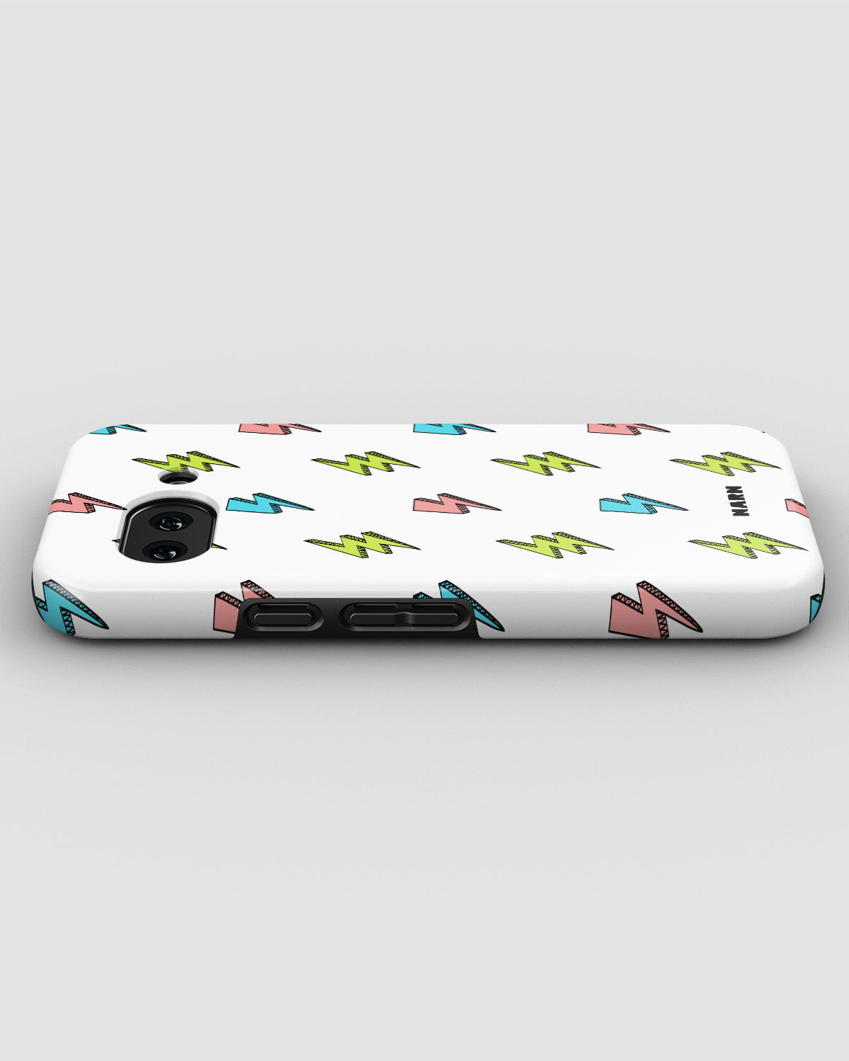 Google Pixel 10a Tough Case – Lightning Bolts - View 3