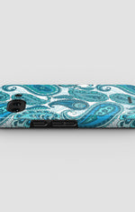 Google Pixel 10a Tough Case – Turquoise Paisley - View 3