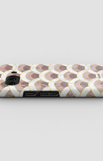 Google Pixel 10a Tough Case – Pink Marble Waves - View 3