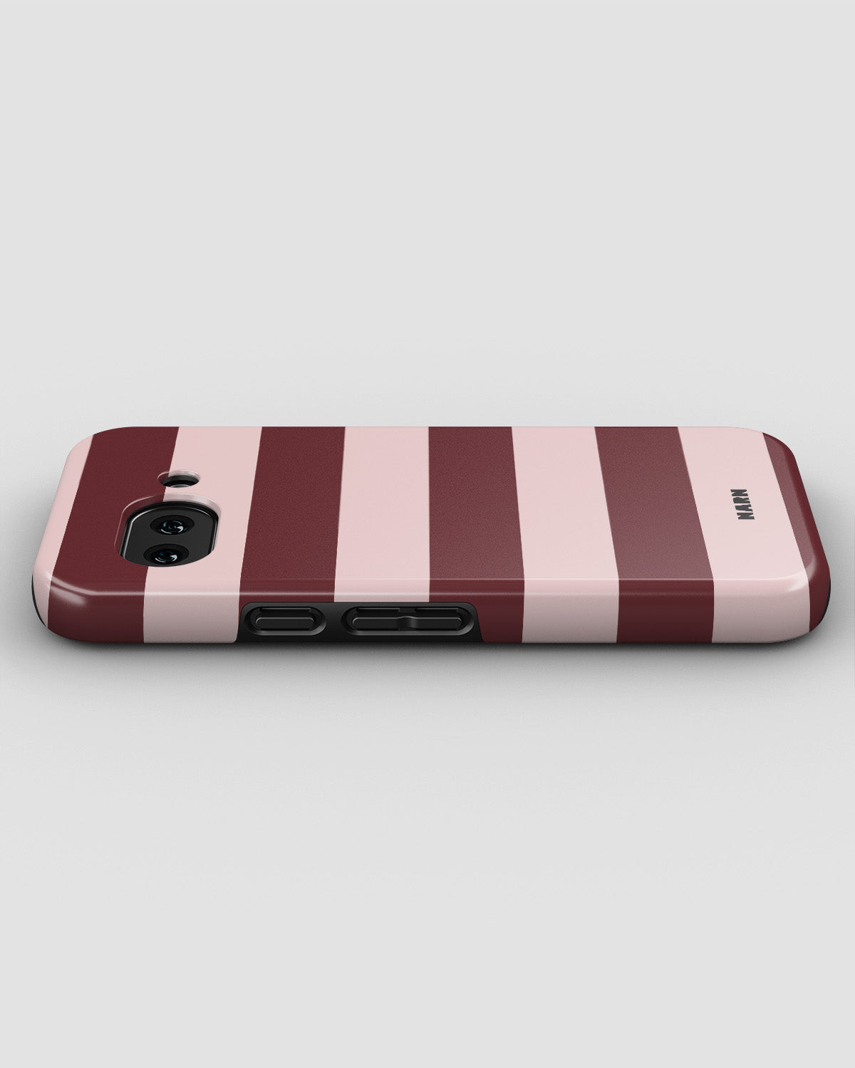 Google Pixel 10a Tough Case – Cranberry Stripe - View 3
