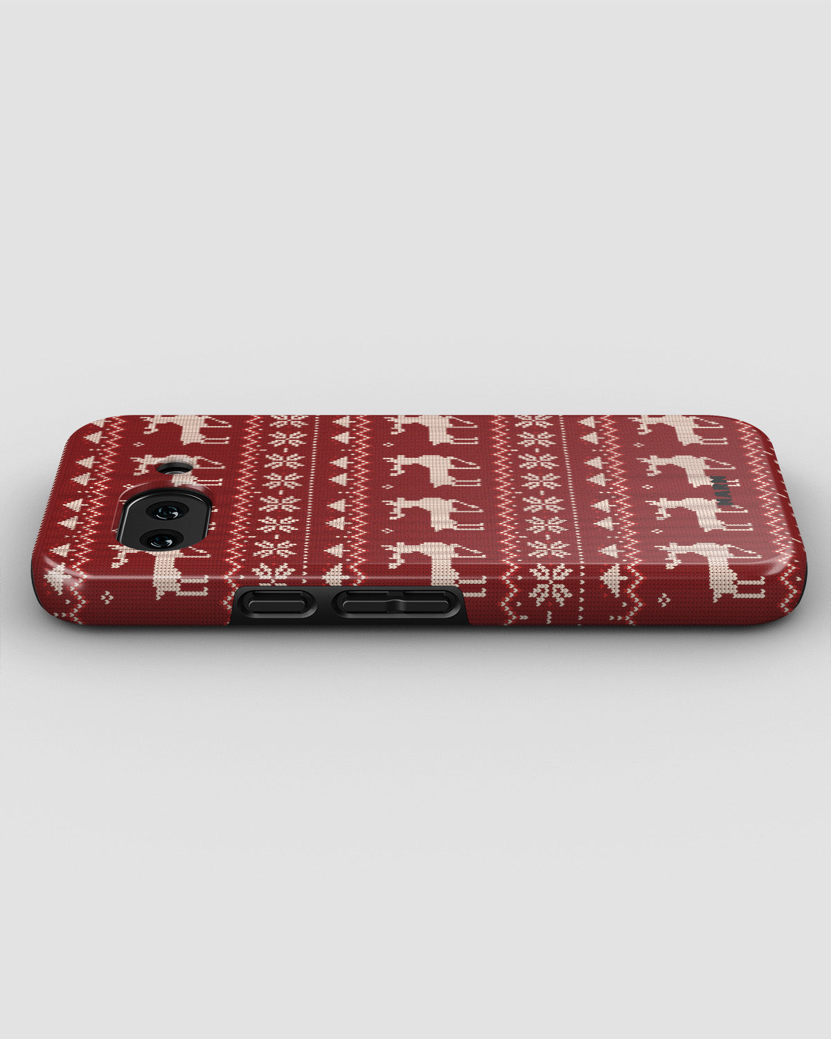 Google Pixel 10a Tough Case – Reindeer Knit - View 3
