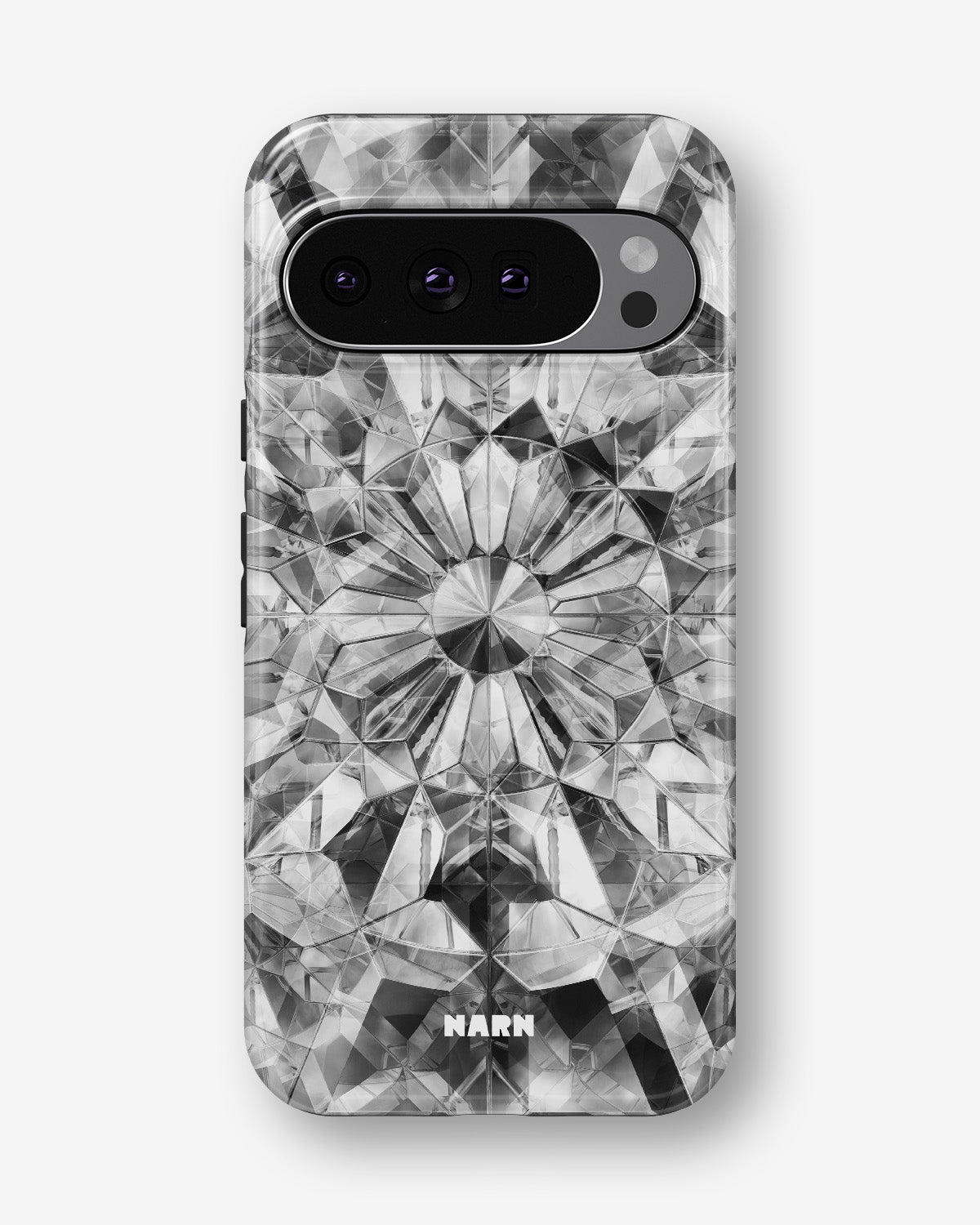 Google Pixel 9 Pro XL Tough Case – Grey Crystals - View 1