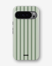 Google Pixel 9 Pro XL Tough Case – Sage Stripes - View 1