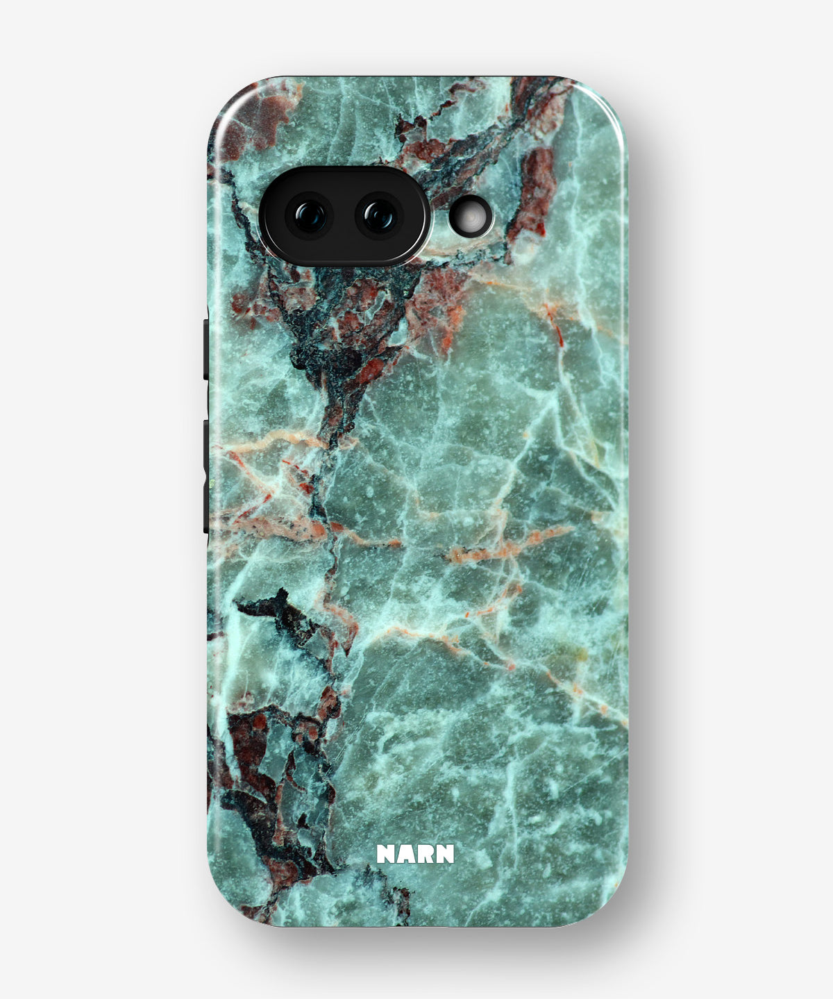 Google Pixel 9a Tough Case – Green Marble - View 1