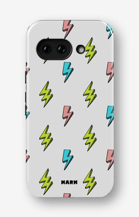 Google Pixel 9a Tough Case – Lightning Bolts - View 1