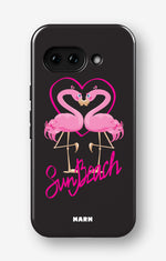 Google Pixel 9a Tough Case – Beach Flamingo - View 1