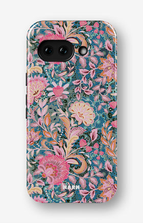 Google Pixel 9a Tough Case – Fantasy Flowers - View 1