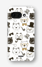 Google Pixel 9a Tough Case – Cartoon Cats - View 1