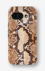 Google Pixel 9a Tough Case – Brown Snakeskin - View 1