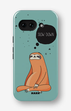 Google Pixel 9a Tough Case – Slow Down Sloth - View 1