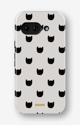 Google Pixel 9a Tough Case – Kitty Dots - View 1