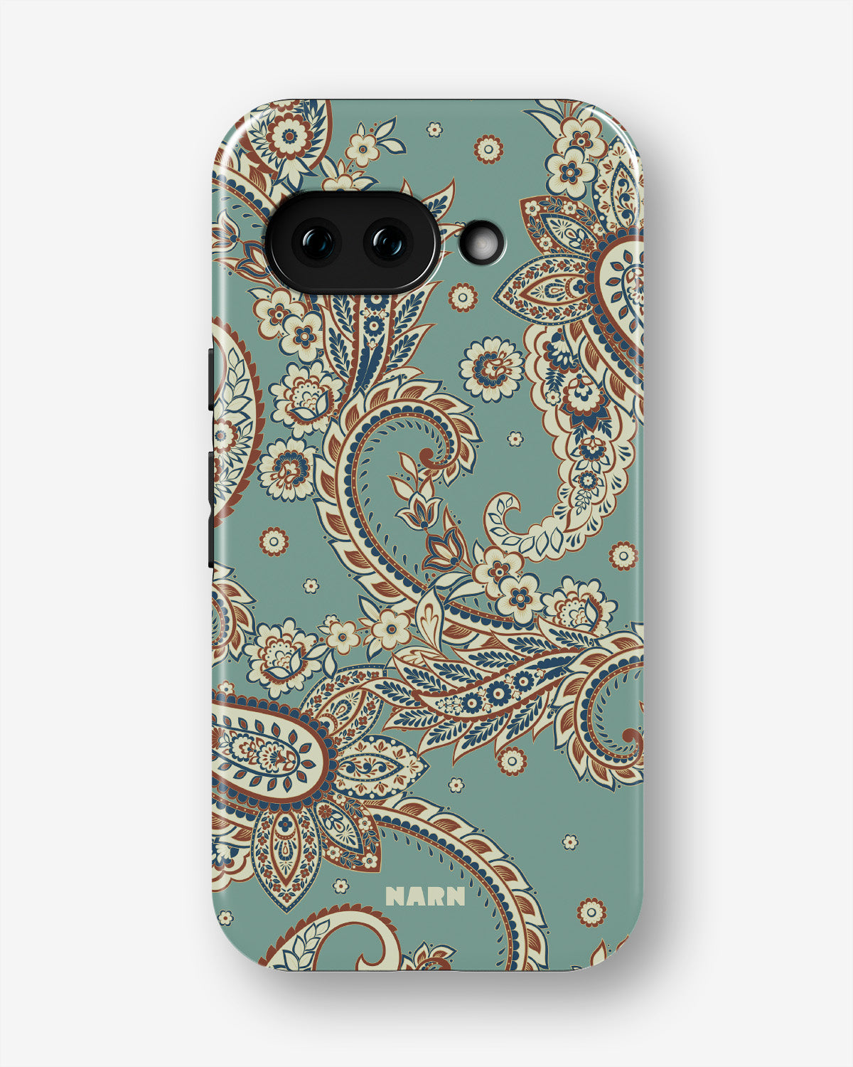 Google Pixel 9a Tough Case – Paisley Green - View 1