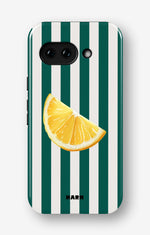 Google Pixel 9a Tough Case – Lemon Stripes - View 1