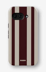 Google Pixel 9a Tough Case – Bordeaux Stripe - View 1