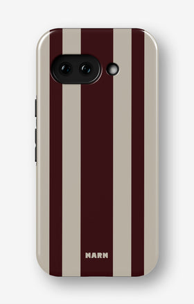 Google Pixel 9a Tough Case – Bordeaux Stripe - View 1
