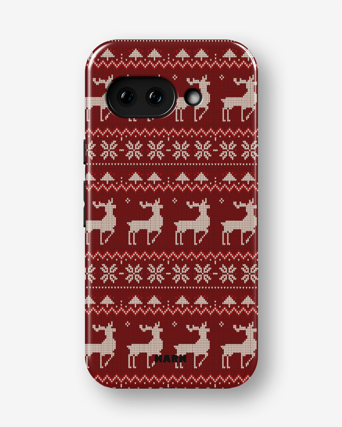 Google Pixel 9a Tough Case – Reindeer Knit - View 1