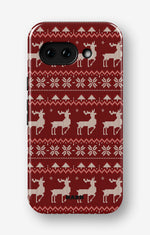 Google Pixel 9a Tough Case – Reindeer Knit - View 1