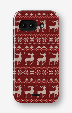 Google Pixel 9a Tough Case – Reindeer Knit - View 1