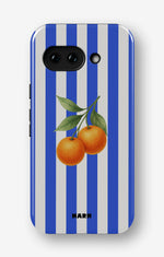 Google Pixel 9a Tough Case – Orange Stripes - View 1