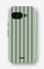 Google Pixel 9a Tough Case – Sage Stripes - View 1