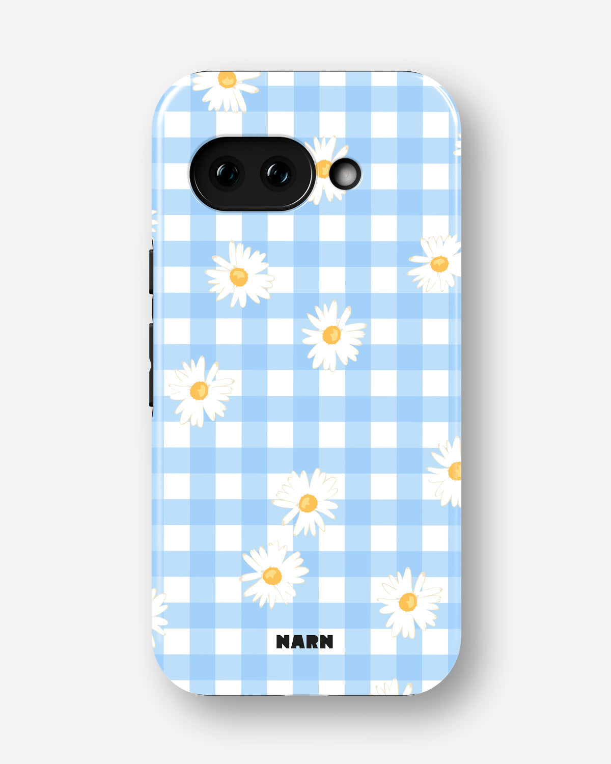 Google Pixel 9a Tough Case – Blue Daisies - View 1