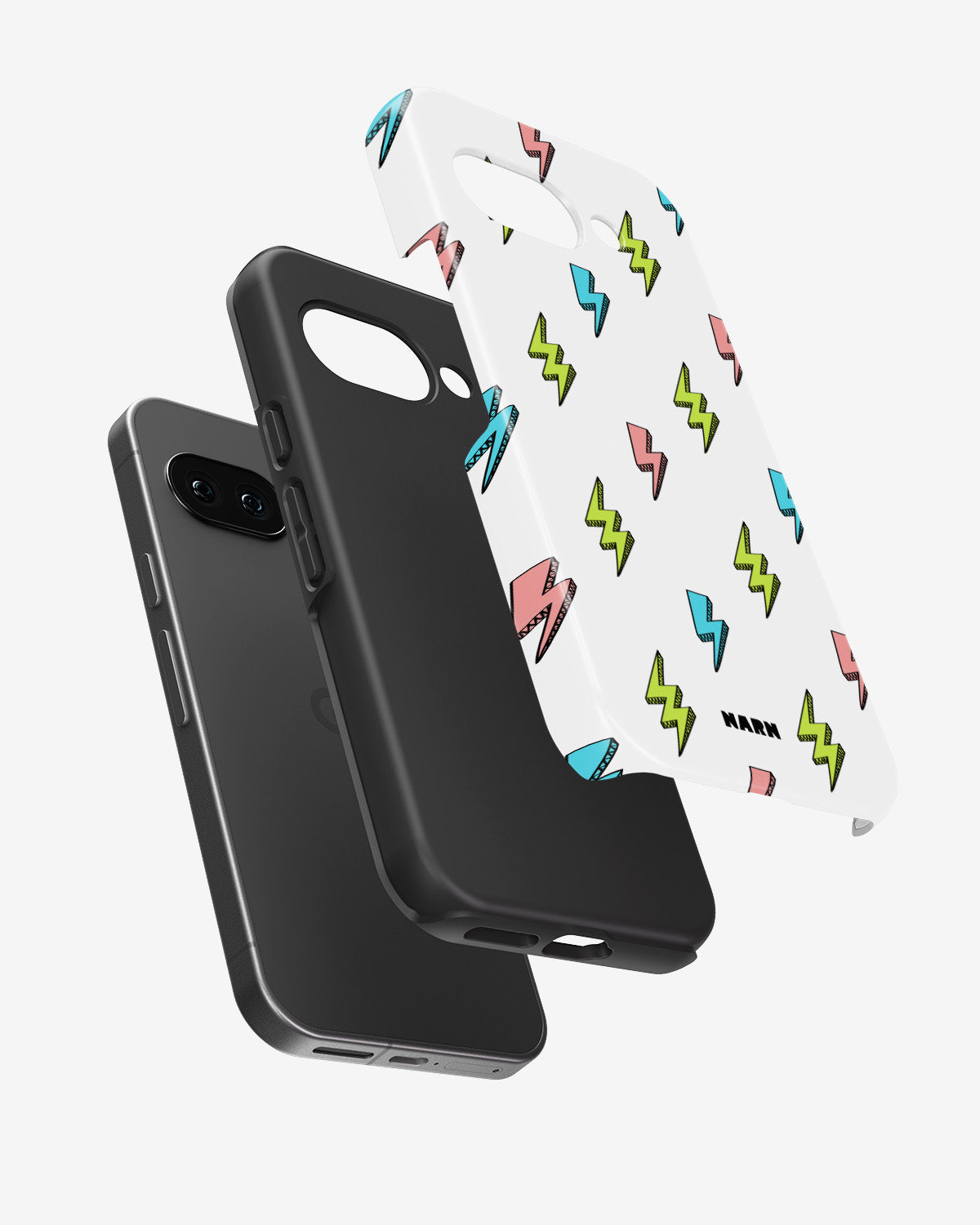 Google Pixel 9a Tough Case – Lightning Bolts - View 2