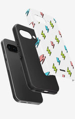 Google Pixel 9a Tough Case – Lightning Bolts - View 2