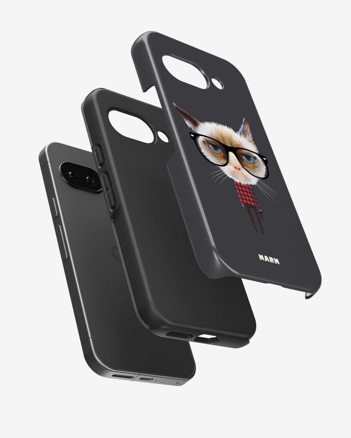 Google Pixel 9a Tough Case – Hipster Cat - View 2