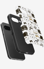Google Pixel 9a Tough Case – Cartoon Cats - View 2