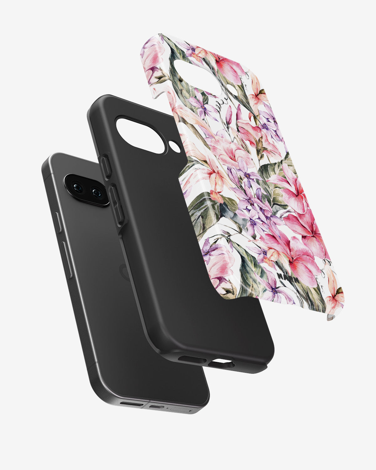 Google Pixel 9a Tough Case – Watercolor Flowers - View 2