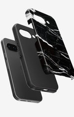 Google Pixel 9a Tough Case – Black Marble - View 2