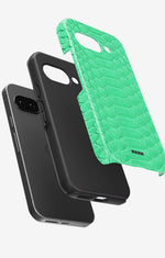 Google Pixel 9a Tough Case – Turquoise Snake - View 2