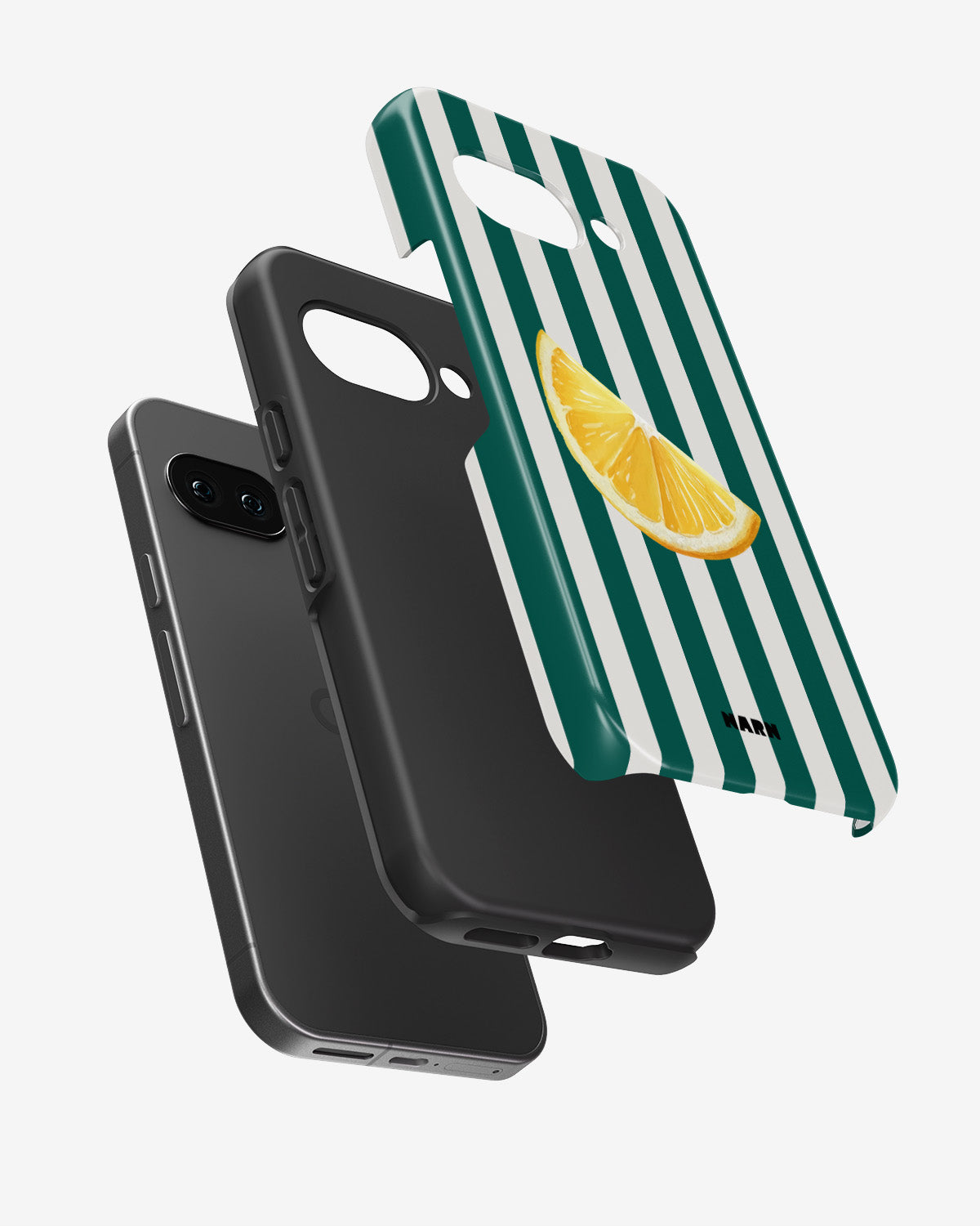 Google Pixel 9a Tough Case – Lemon Stripes - View 2