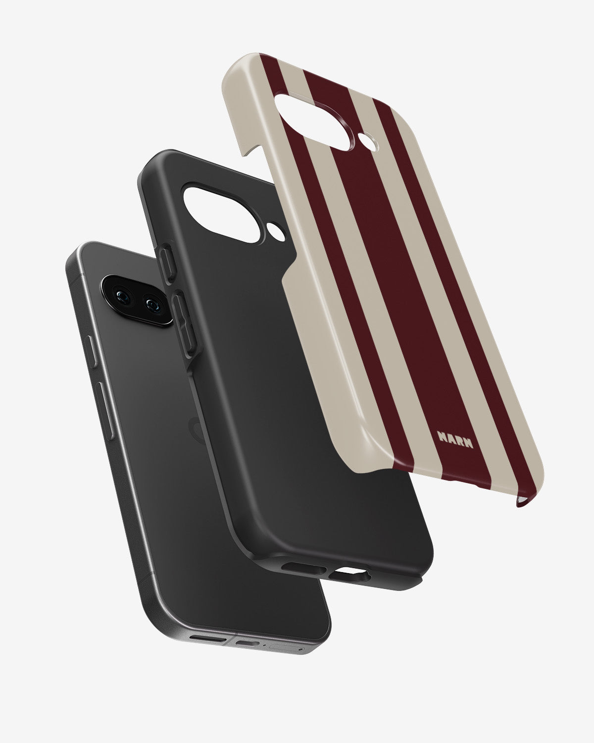 Google Pixel 9a Tough Case – Bordeaux Stripe - View 2