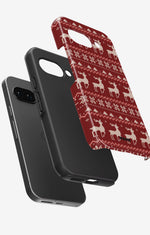 Google Pixel 9a Tough Case – Reindeer Knit - View 2